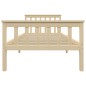 vidaXL Giroletto Legno Chiaro in Legno Massello di Pino 100x200 cm vidaXL Giroletto Legno Chiaro in Legno Massello di Pino 100x200 cm