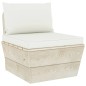 Divano da Giardino a 3 Posti su Pallet con Cuscini Legno Abete Divano da Giardino a 3 Posti su Pallet con Cuscini Legno Abete