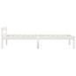 vidaXL Giroletto Bianco in Legno Massello di Pino 100x200 cm vidaXL Giroletto Bianco in Legno Massello di Pino 100x200 cm