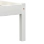 vidaXL Giroletto Bianco in Legno Massello di Pino 100x200 cm vidaXL Giroletto Bianco in Legno Massello di Pino 100x200 cm