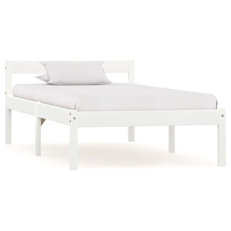 vidaXL Giroletto Bianco in Legno Massello di Pino 90x200 cm