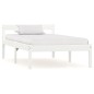 vidaXL Giroletto Bianco in Legno Massello di Pino 90x200 cm vidaXL Giroletto Bianco in Legno Massello di Pino 90x200 cm