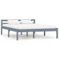 vidaXL Giroletto senza Materasso Grigio 100x200 cm in Legno di Pino vidaXL Giroletto senza Materasso Grigio 100x200 cm in Legno di Pino