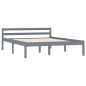 vidaXL Giroletto senza Materasso Grigio 100x200 cm in Legno di Pino vidaXL Giroletto senza Materasso Grigio 100x200 cm in Legno di Pino