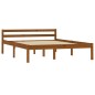 vidaXL Giroletto Marrone Miele in Legno Massello di Pino 140x200 cm vidaXL Giroletto Marrone Miele in Legno Massello di Pino 140x200 cm