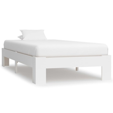vidaXL Giroletto Bianco in Legno Massello di Pino 90x200 cm