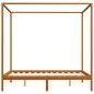 vidaXL Giroletto a Baldacchino Marrone Miele Massello Pino 160x200 cm vidaXL Giroletto a Baldacchino Marrone Miele Massello Pino 160x200 cm