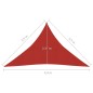 Vela Parasole 160 g/m² Rossa 3,5x3,5x4,9 m in HDPE Vela Parasole 160 g/m² Rossa 3,5x3,5x4,9 m in HDPE