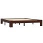 vidaXL Giroletto Marrone Scuro in Legno Massello di Pino 160x200 cm vidaXL Giroletto Marrone Scuro in Legno Massello di Pino 160x200 cm