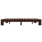 vidaXL Giroletto Marrone Scuro in Legno Massello di Pino 160x200 cm vidaXL Giroletto Marrone Scuro in Legno Massello di Pino 160x200 cm