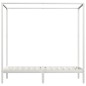 vidaXL Giroletto a Baldacchino Bianco Legno Massello di Pino 90x200 cm vidaXL Giroletto a Baldacchino Bianco Legno Massello di Pino 90x200 cm