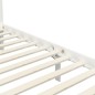 vidaXL Giroletto a Baldacchino Bianco Legno Massello di Pino 90x200 cm vidaXL Giroletto a Baldacchino Bianco Legno Massello di Pino 90x200 cm