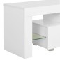 vidaXL Mobile Porta TV con Luci LED Bianco Lucido 130x35x45 cm vidaXL Mobile Porta TV con Luci LED Bianco Lucido 130x35x45 cm