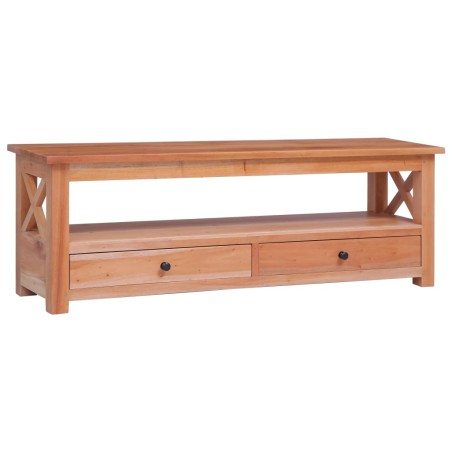 vidaXL Mobile Porta TV 120x30x40 cm in Legno Massello di Mogano