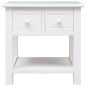 vidaXL Tavolino Laterale Bianco 40x40x40 cm in Legno di Paulownia vidaXL Tavolino Laterale Bianco 40x40x40 cm in Legno di Paulownia