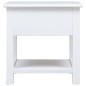 vidaXL Tavolino Laterale Bianco 40x40x40 cm in Legno di Paulownia vidaXL Tavolino Laterale Bianco 40x40x40 cm in Legno di Paulownia