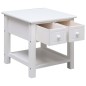 vidaXL Tavolino Laterale Bianco 40x40x40 cm in Legno di Paulownia vidaXL Tavolino Laterale Bianco 40x40x40 cm in Legno di Paulownia