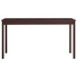 vidaXL Tavolo da Pranzo Marrone Scuro 140x70x73 cm in Legno di Pino vidaXL Tavolo da Pranzo Marrone Scuro 140x70x73 cm in Legno di Pino