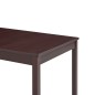 vidaXL Tavolo da Pranzo Marrone Scuro 140x70x73 cm in Legno di Pino vidaXL Tavolo da Pranzo Marrone Scuro 140x70x73 cm in Legno di Pino