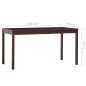 vidaXL Tavolo da Pranzo Marrone Scuro 140x70x73 cm in Legno di Pino vidaXL Tavolo da Pranzo Marrone Scuro 140x70x73 cm in Legno di Pino