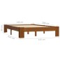 vidaXL Giroletto Marrone Chiaro in Legno Massello di Pino 140x200 cm vidaXL Giroletto Marrone Chiaro in Legno Massello di Pino 140x200 cm
