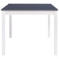vidaXL Tavolo da Pranzo Bianco e Grigio 180x90x73 cm in Legno di Pino vidaXL Tavolo da Pranzo Bianco e Grigio 180x90x73 cm in Legno di Pino