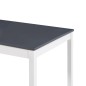 vidaXL Tavolo da Pranzo Bianco e Grigio 180x90x73 cm in Legno di Pino vidaXL Tavolo da Pranzo Bianco e Grigio 180x90x73 cm in Legno di Pino