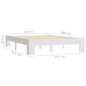 vidaXL Giroletto Bianco in Legno Massello di Pino 140x200 cm