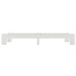 vidaXL Giroletto Bianco in Legno Massello di Pino 100x200 cm vidaXL Giroletto Bianco in Legno Massello di Pino 100x200 cm
