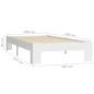 vidaXL Giroletto Bianco in Legno Massello di Pino 100x200 cm vidaXL Giroletto Bianco in Legno Massello di Pino 100x200 cm
