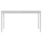 vidaXL Tavolo da Pranzo Bianco 140x70x73 cm in Legno di Pino