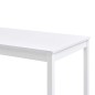 vidaXL Tavolo da Pranzo Bianco 140x70x73 cm in Legno di Pino