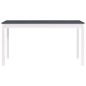 vidaXL Tavolo da Pranzo Bianco e Grigio 140x70x73 cm in Legno di Pino vidaXL Tavolo da Pranzo Bianco e Grigio 140x70x73 cm in Legno di Pino