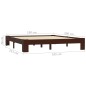 vidaXL Giroletto Marrone Scuro in Legno Massello di Pino 180x200 cm