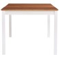 vidaXL Tavolo da Pranzo Bianco e Marrone 180x90x73 cm in Legno di Pino vidaXL Tavolo da Pranzo Bianco e Marrone 180x90x73 cm in Legno di Pino