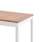 vidaXL Tavolo da Pranzo Bianco e Marrone 180x90x73 cm in Legno di Pino vidaXL Tavolo da Pranzo Bianco e Marrone 180x90x73 cm in Legno di Pino