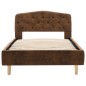vidaXL Giroletto Marrone in Similpelle Scamosciata 90x200 cm