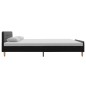 vidaXL Giroletto Grigio Scuro in Stoffa Ruvida 160x200 cm vidaXL Giroletto Grigio Scuro in Stoffa Ruvida 160x200 cm