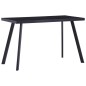 vidaXL Tavolo da Pranzo Nero 120x60x75 cm in Vetro Temperato vidaXL Tavolo da Pranzo Nero 120x60x75 cm in Vetro Temperato