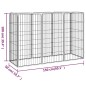 Box Cani 8 Pannelli Nero 50x100 cm Acciaio Verniciato Polvere Box Cani 8 Pannelli Nero 50x100 cm Acciaio Verniciato Polvere