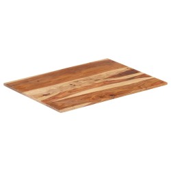 vidaXL Piano Tavolo in Legno Massello di Sheesham 15-16 mm 60x90 cm