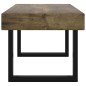 vidaXL Tavolino Salotto Marrone Scuro e Nero 90x45x40cm in MDF e Ferro vidaXL Tavolino Salotto Marrone Scuro e Nero 90x45x40cm in MDF e Ferro