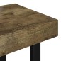 vidaXL Tavolino Salotto Marrone Scuro e Nero 90x45x40cm in MDF e Ferro vidaXL Tavolino Salotto Marrone Scuro e Nero 90x45x40cm in MDF e Ferro