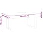 vidaXL Tavolino Salotto Marrone Scuro e Nero 90x45x40cm in MDF e Ferro vidaXL Tavolino Salotto Marrone Scuro e Nero 90x45x40cm in MDF e Ferro