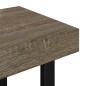 vidaXL Tavolino da Salotto Grigio e Nero 90x45x40 cm in MDF e Ferro vidaXL Tavolino da Salotto Grigio e Nero 90x45x40 cm in MDF e Ferro