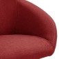 vidaXL Sedia da Pranzo Rosso Vino in Tessuto vidaXL Sedia da Pranzo Rosso Vino in Tessuto
