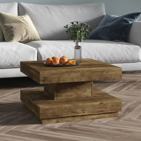 vidaXL Tavolino da Salotto Marrone Scuro 60x60x35 cm in MDF