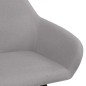 vidaXL Sedie da Pranzo 2 pz Grigio Chiaro in Tessuto vidaXL Sedie da Pranzo 2 pz Grigio Chiaro in Tessuto