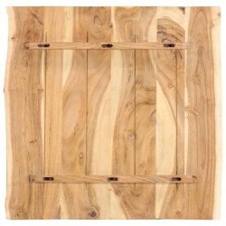vidaXL Piano del Tavolo in Legno Massello di Acacia 58x(50-60)x2,5 cm