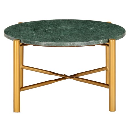 vidaXL Tavolino da Caffè Verde 60x60x35 cm Pietra Vera Testura Marmo